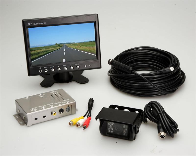 Visor View Truck 7" TFT LCD Color Monitor and CCD Camera System
