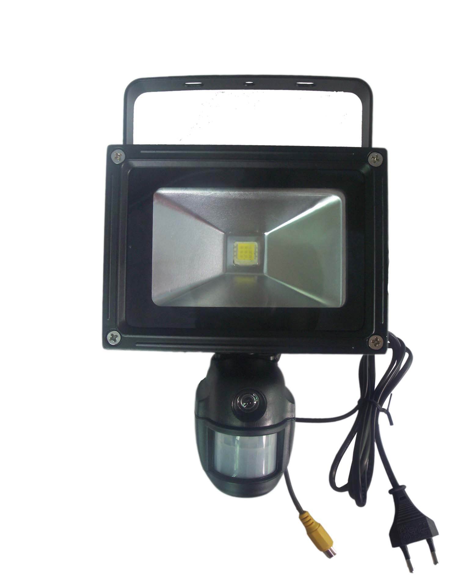 flood light with camera and memory lot