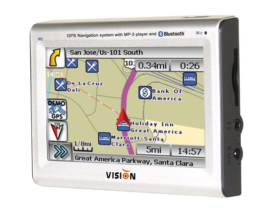 Portable GPS with BlueTooth Technology
