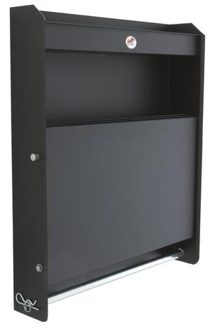 Storage Cabinet w/Folding Tray with Black Powder Coat finish